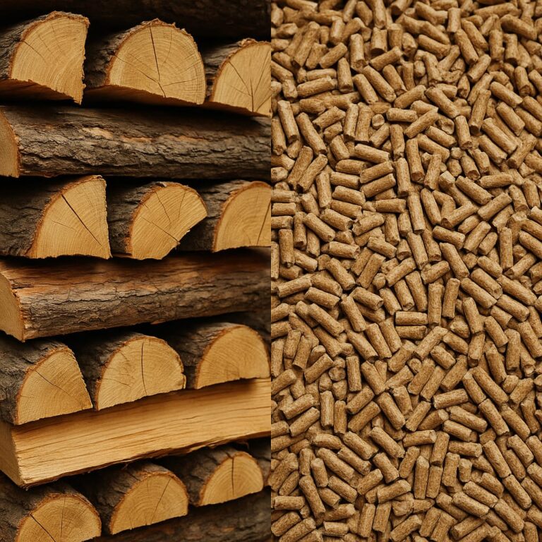 legna e pellet canna fumaria