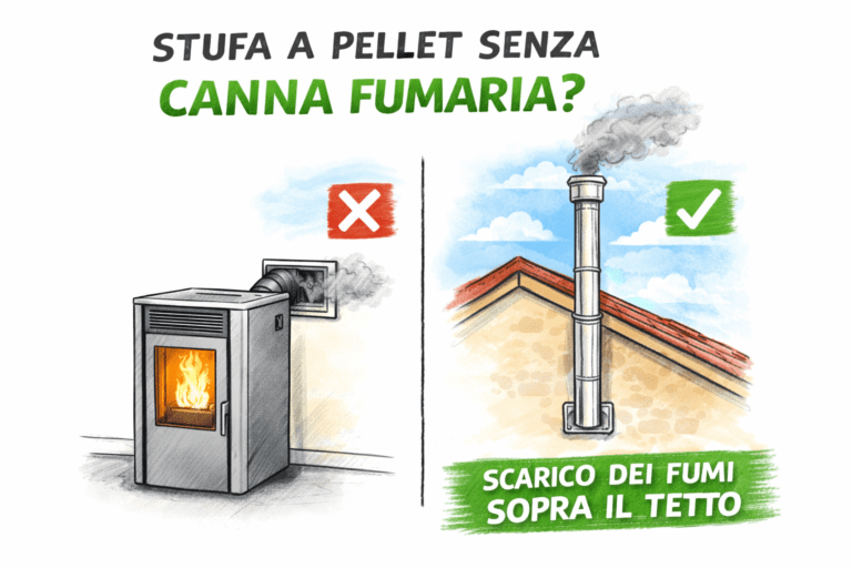 stufa a pellet senza canna fumaria