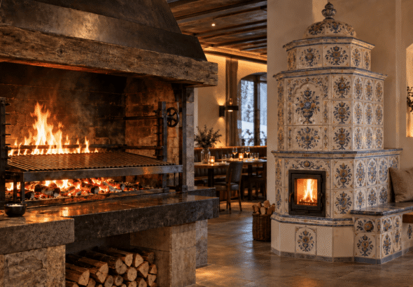 caminetto e stufa ristorante (2)