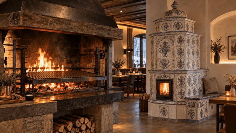 caminetto e stufa ristorante (2)